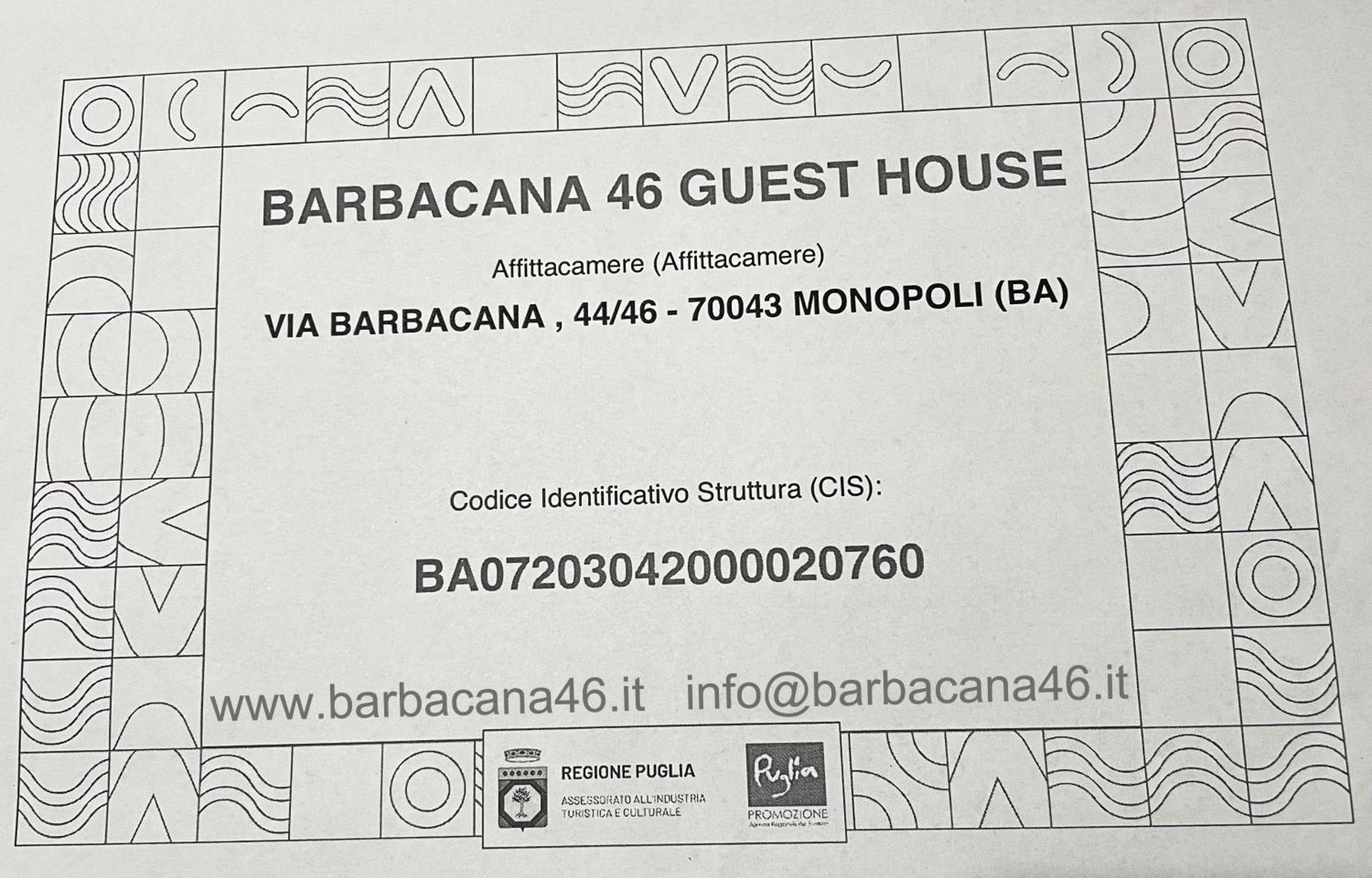 Barbacana46 Guest House Монополи Екстериор снимка